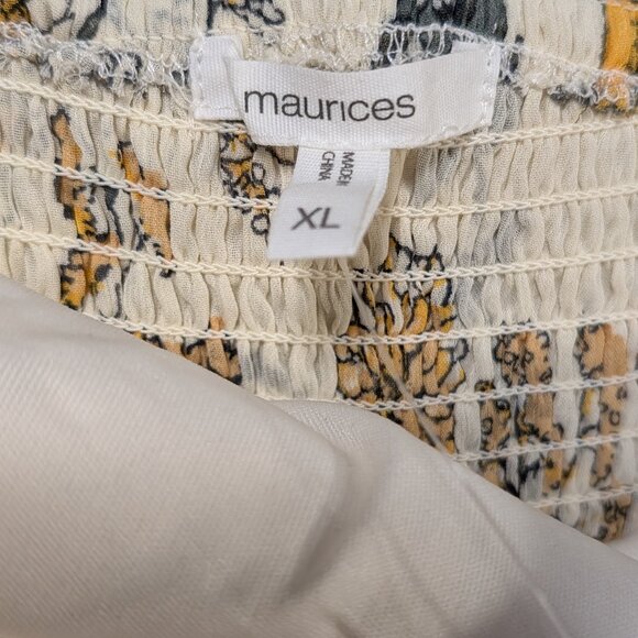 Maurice's Dress with Crochet Top Floral Maxi Size XL NWT - Picture 5 of 9